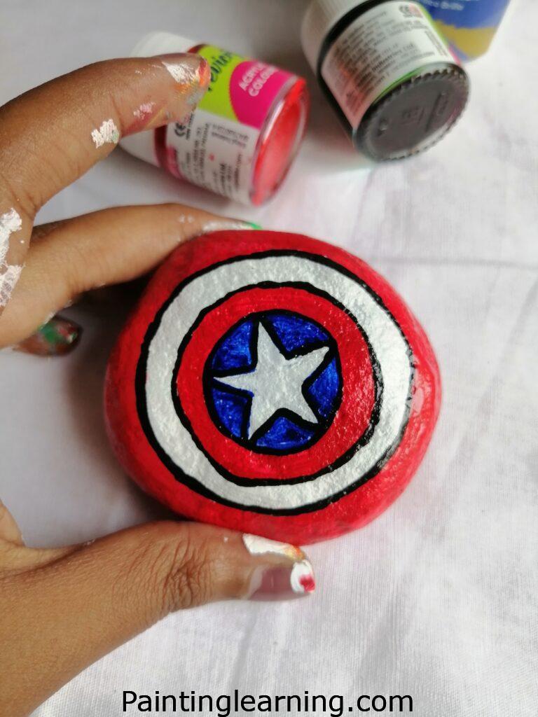 Painted Superhero Rocks