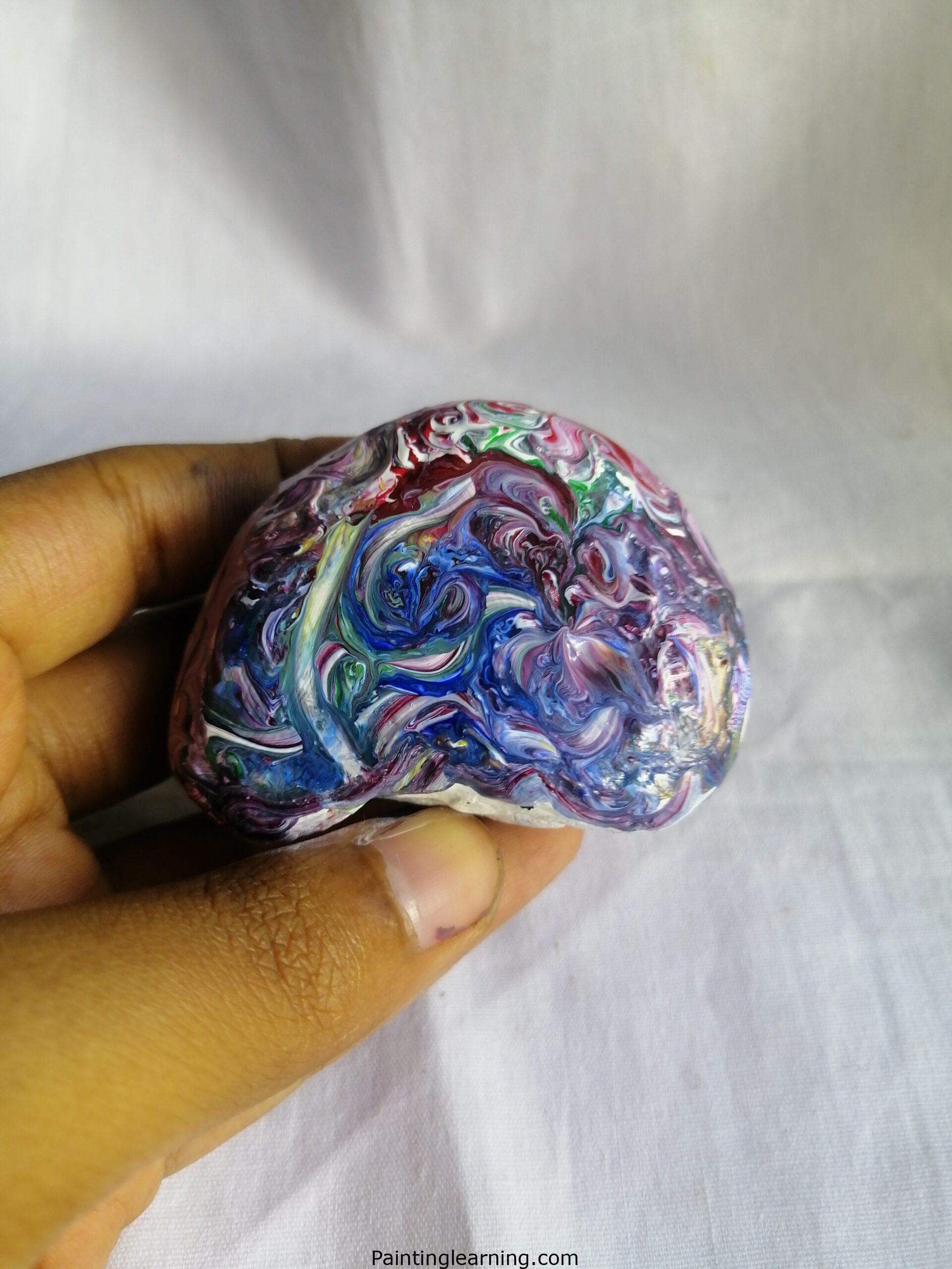 Marbleized Painted Rocks