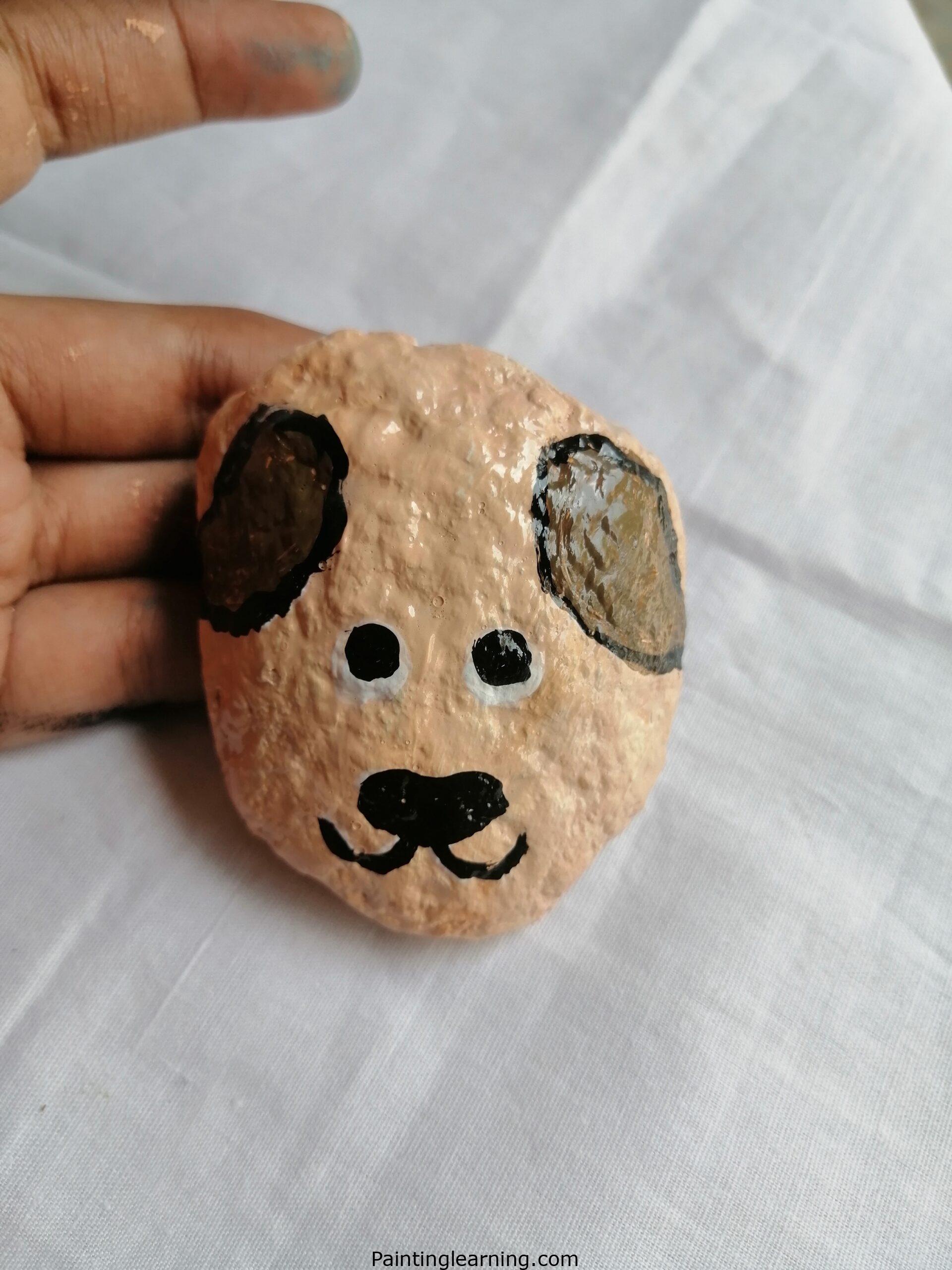 Easy Painted Dog Rocks