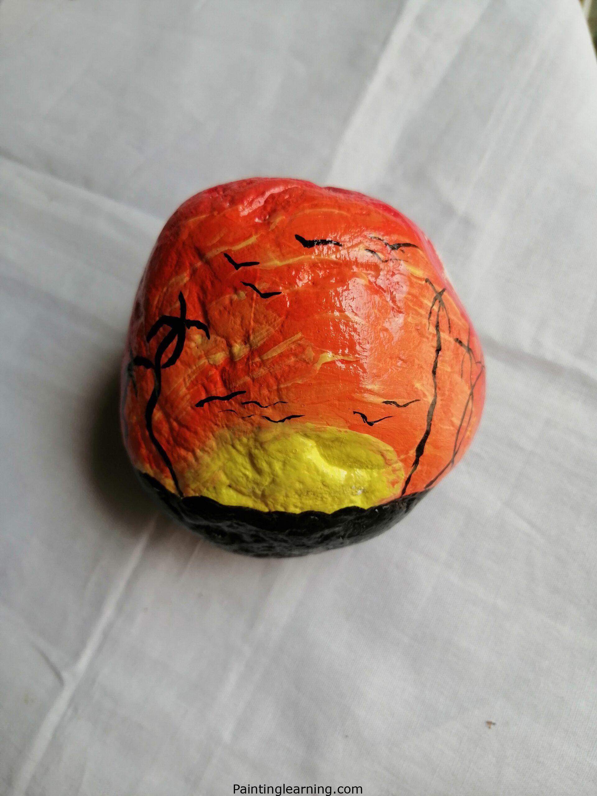 Sunset Painted Rocks