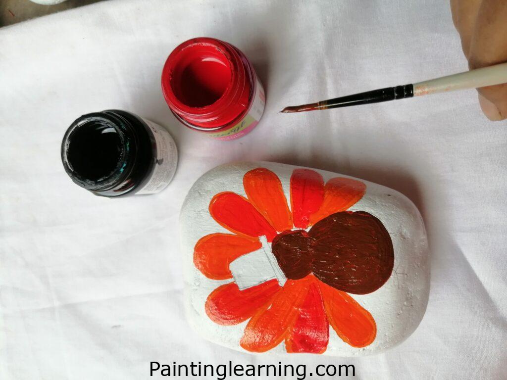 Turkey Painted Rocks Steps: 2c