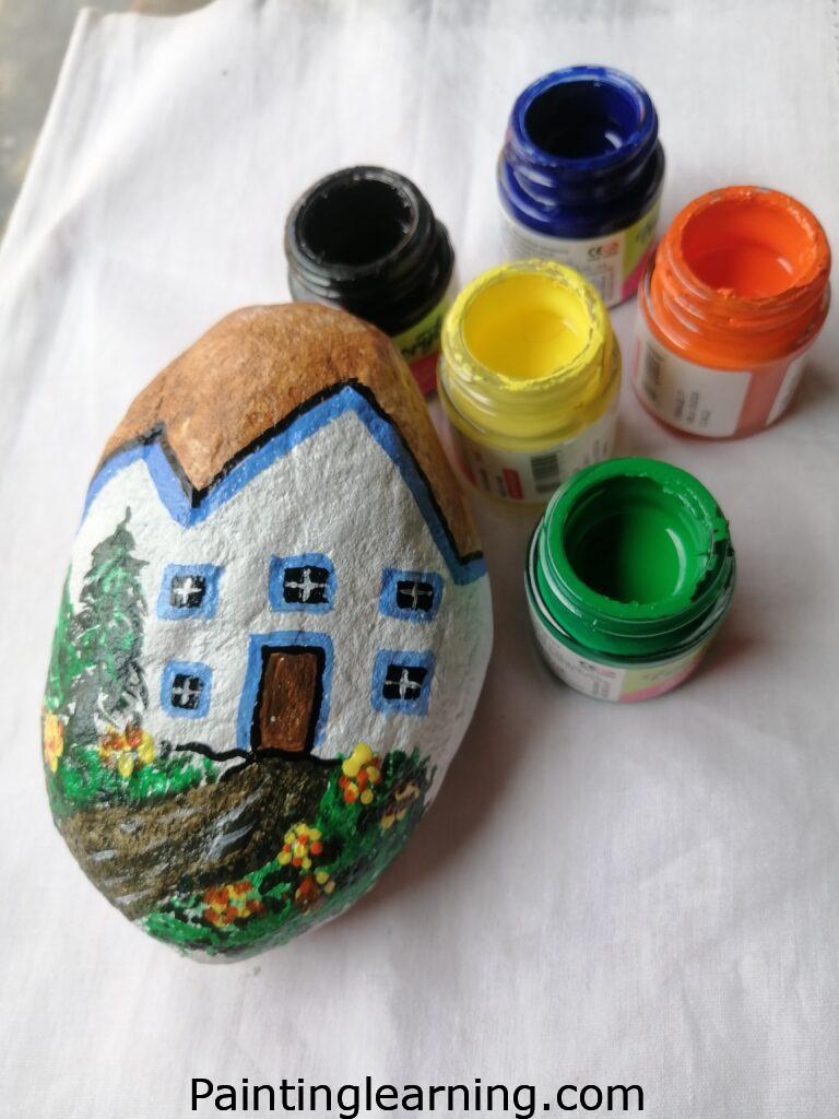 Village Painted Rocks Step: 3