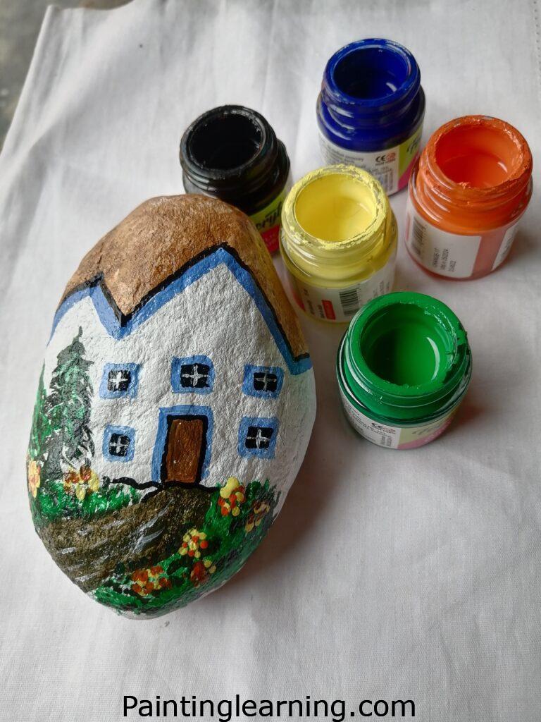 Village Painted Rocks Step: 4