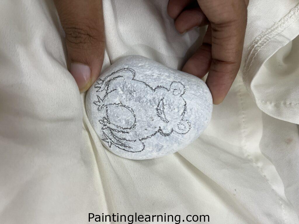 Frog Painted Rocks Steps:1a