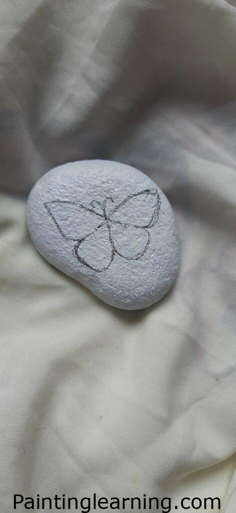 Glitter Butterfly Painted Rocks:1b